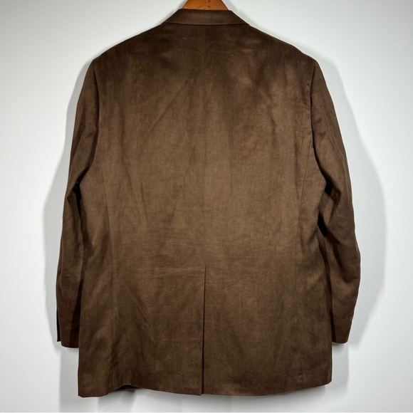 Lauren Ralph Lauren Sport Coat Men’s 44L Single Breast Faux Suede Blazer 110724 - Picture 7 of 16